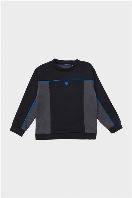 Nebbati Erkek Çocuk Siyah Sweatshirt