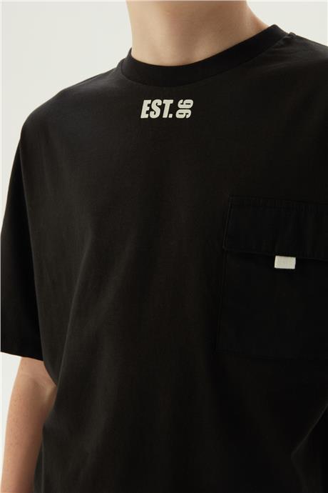 Nebbati Erkek Çocuk Siyah T-Shirt