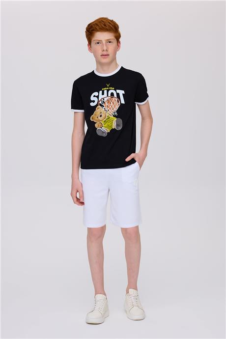 Nebbati Erkek Çocuk Siyah TshirtNebbati Erkek Çocuk Siyah Tshirt