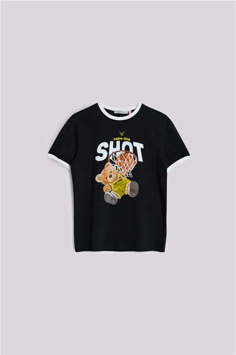 Nebbati Erkek Çocuk Siyah TshirtNebbati Erkek Çocuk Siyah Tshirt