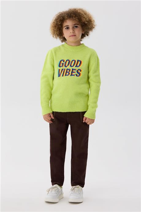 Nebbati Erkek Çocuk Yeşil Sweatshirt