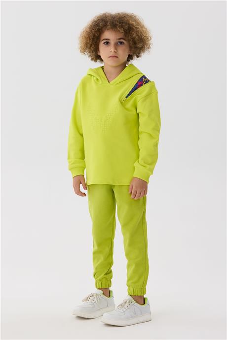 Nebbati Erkek Çocuk Yeşil Sweatshirt