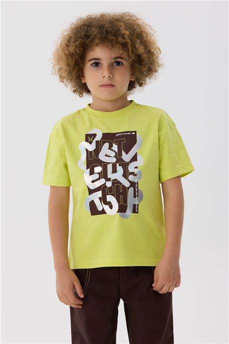 Nebbati Erkek Çocuk Yeşil T-Shirt