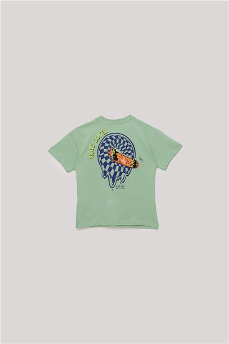 Nebbati Erkek Çocuk Yeşil Tshirt
