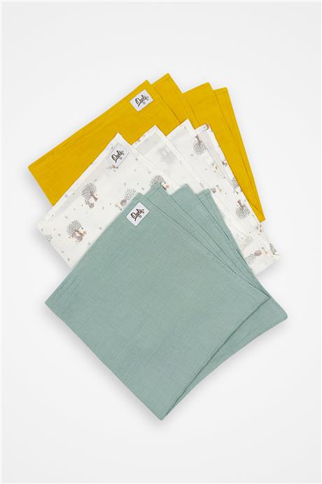 Owli Unisex Patterned Muslin BlanketOwli Unisex Patterned Muslin Blanket