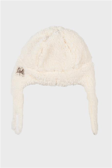 Owli Unisex Ekru Kulaklı Şapka