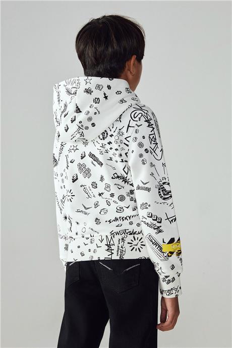 Swatsky Erkek Çocuk Desenli Sweatshirt