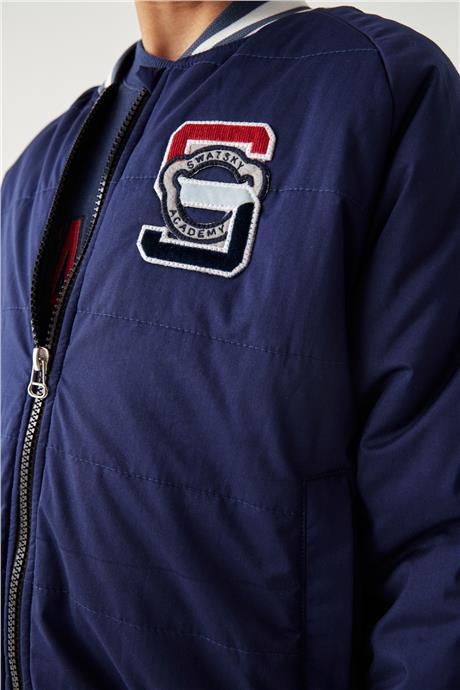 Swatsky Erkek Çocuk Lacivert Bomber Ceket