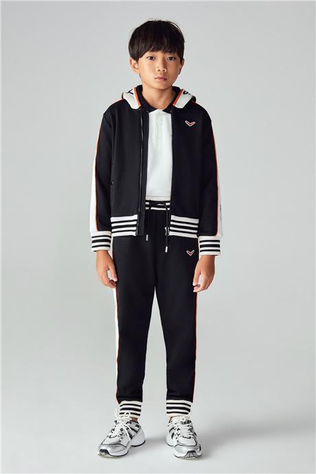 Swatsky Erkek Çocuk Siyah Sweatshirt