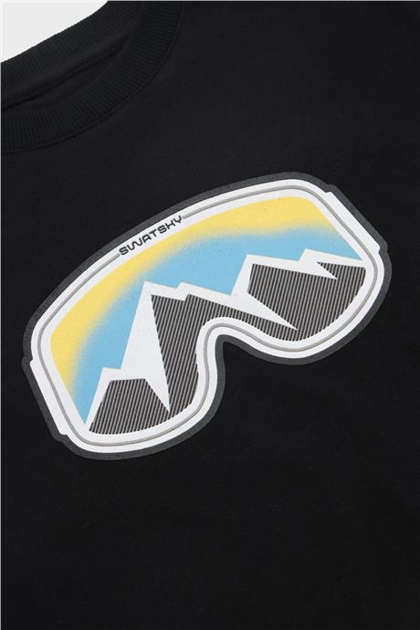 Swatsky Erkek Çocuk Siyah Sweatshirt