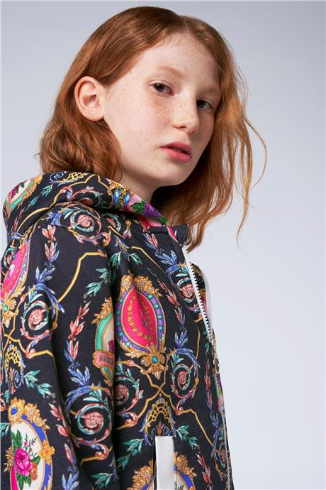 Swatsky Kız Çocuk Desenli Sweatshirt