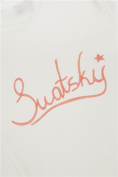 Swatsky Kız Çocuk Ekru Bluz