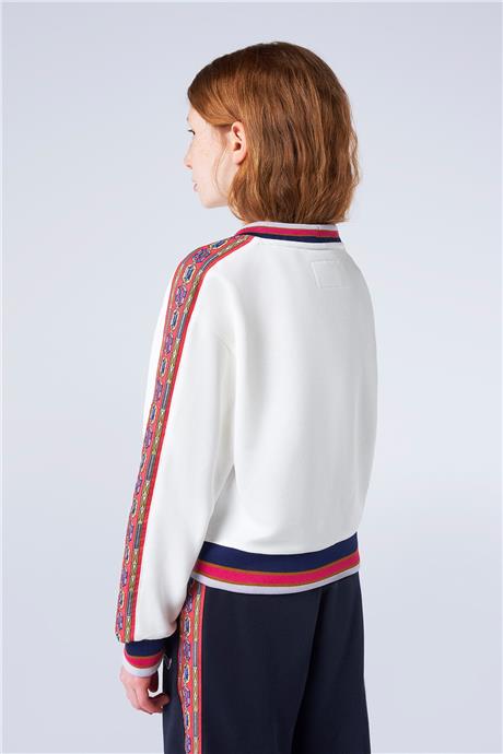 Swatsky Kız Çocuk Kırık Beyaz Sweatshirt