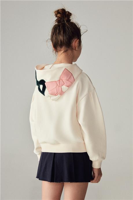 Swatsky Kız Çocuk Krem Sweatshirt