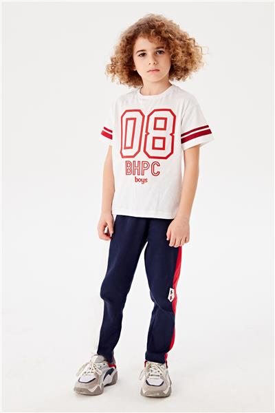 Beverly Hills Polo Club Erkek Çocuk Beyaz T-Shirt