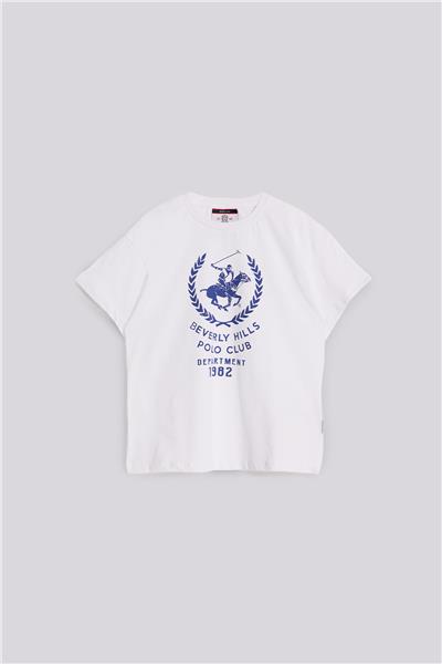 Beverly Hills Polo Club Erkek Çocuk Beyaz TshirtBeverly Hills Polo Club Erkek Çocuk Beyaz Tshirt