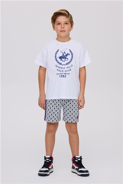 Beverly Hills Polo Club Erkek Çocuk Beyaz TshirtBeverly Hills Polo Club Erkek Çocuk Beyaz Tshirt