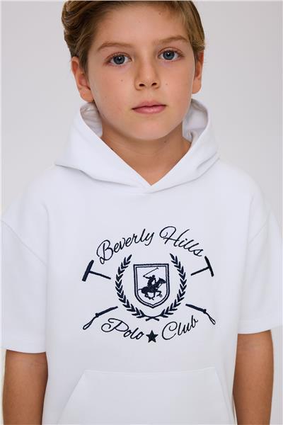 Beverly Hills Polo Club Erkek Çocuk Beyaz Eşofman ÜstüBeverly Hills Polo Club Erkek Çocuk Beyaz Eşofman Üstü