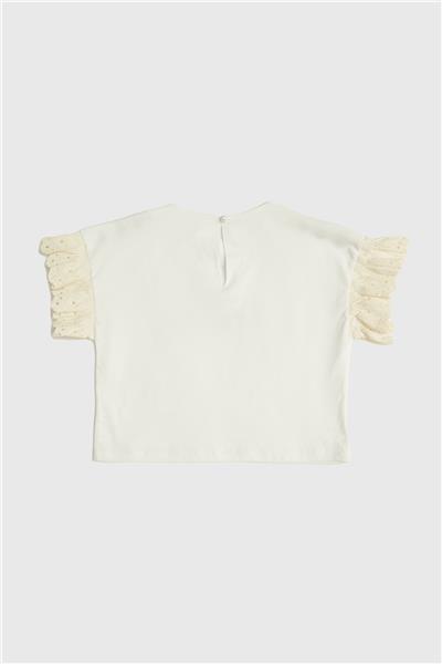 Beverly Hills Polo Club Kız Çocuk Beyaz T-Shirt