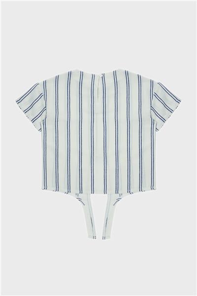 Beverly Hills Polo Club Kız Çocuk Çizgili T-Shirt