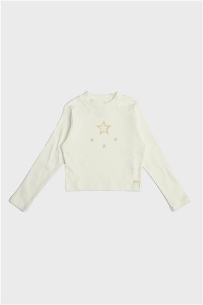 Beverly Hills Polo Club Kız Çocuk Ekru Sweatshirt