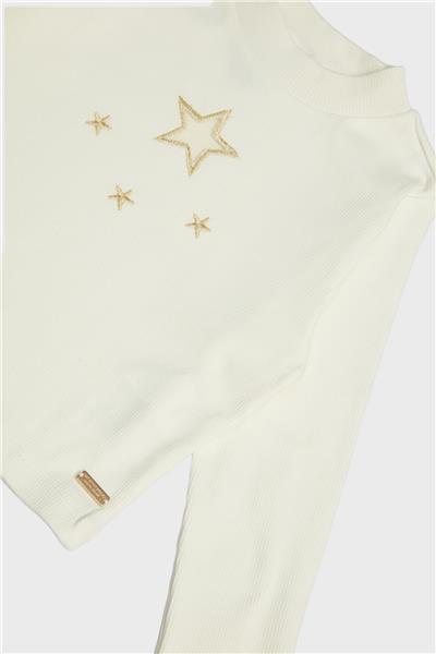 Beverly Hills Polo Club Kız Çocuk Ekru Sweatshirt