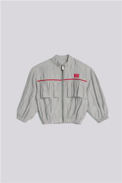 Beverly Hills Polo Club Girl Grey Melange Tracksuit TopBeverly Hills Polo Club Girl Grey Melange Tracksuit Top