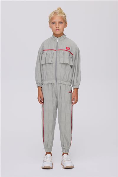 Beverly Hills Polo Club Girl Grey Melange Tracksuit TopBeverly Hills Polo Club Girl Grey Melange Tracksuit Top