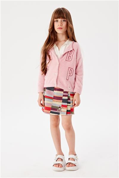 Beverly Hills Polo Club Kız Çocuk Pembe Hırka