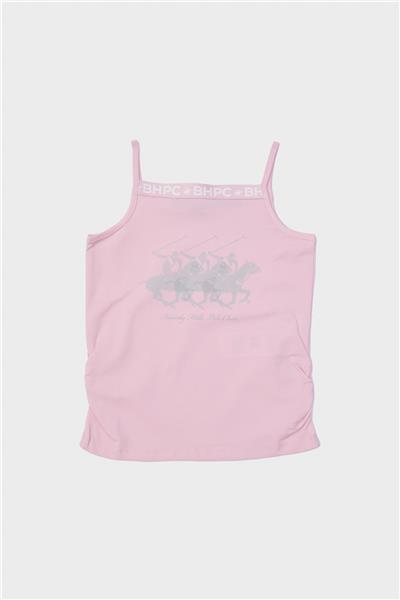 Beverly Hills Polo Club Kız Çocuk Pembe Atlet