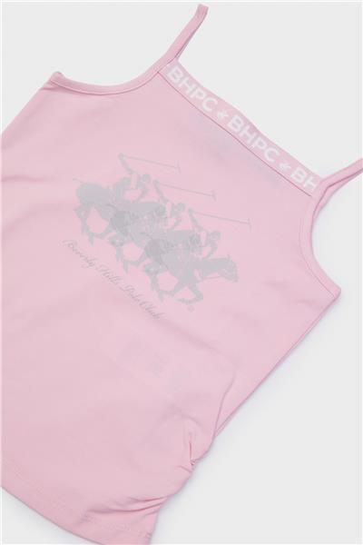 Beverly Hills Polo Club Kız Çocuk Pembe Atlet