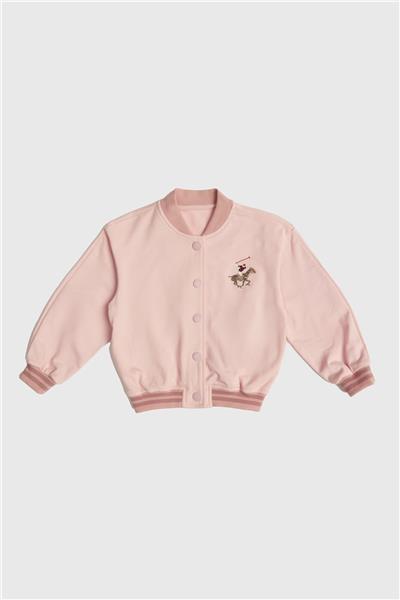 Beverly Hills Polo Club Kız Çocuk Pembe Eşofman Üstü