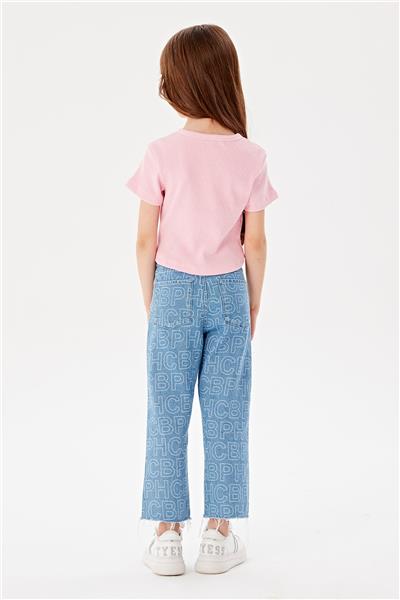 Beverly Hills Polo Club Kız Çocuk Pembe T-Shirt