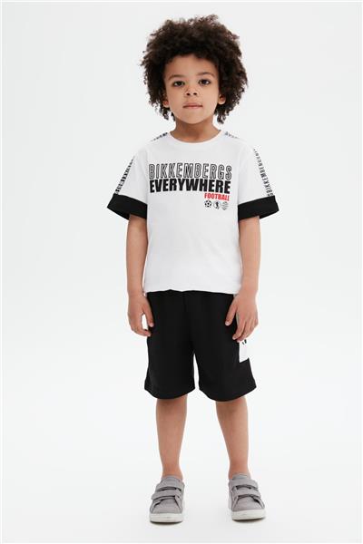 Bikkembergs Erkek Çocuk Beyaz T-Shirt