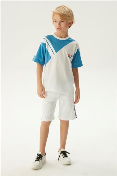Bikkembergs Erkek Çocuk Beyaz T-Shirt