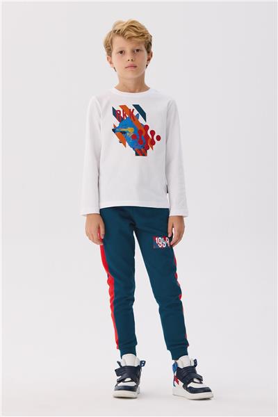 Bikkembergs Erkek Çocuk Beyaz T-Shirt