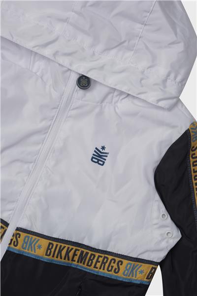 Bikkembergs Erkek Çocuk Beyaz Yağmurluk