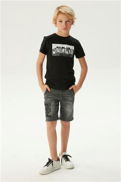 Bikkembergs Erkek Çocuk Siyah T-Shirt