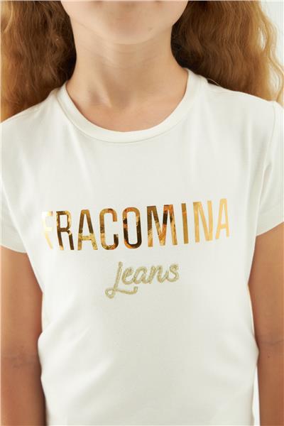 Fracomina Kız Çocuk Beyaz Tshirt