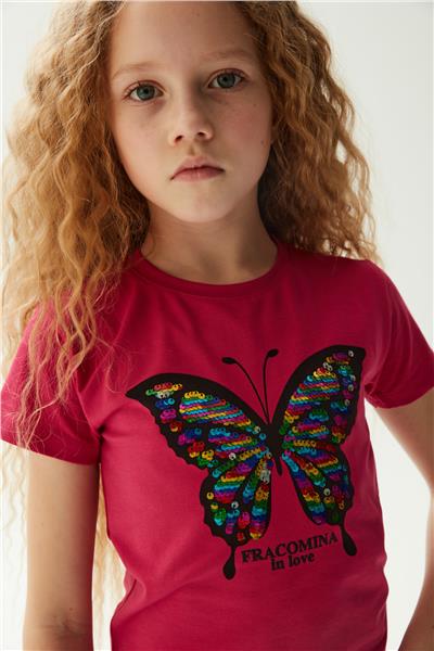 Fracomina Kız Çocuk Fuşya T-Shirt