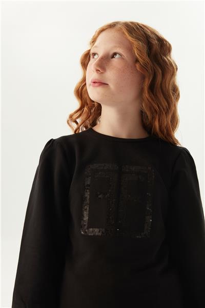 Fracomina Kız Çocuk Siyah Sweatshirt