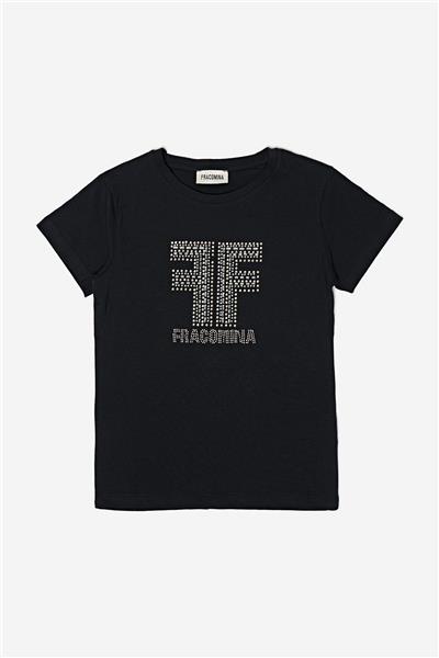 Fracomina Kız Çocuk Siyah T-Shirt