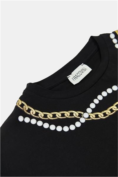 Fracomina Kız Çocuk Siyah T-Shirt