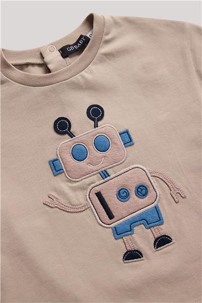 GB Baby Erkek Bebek Bej T-Shirt