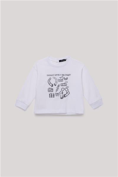 GB Baby Erkek Bebek Beyaz T-Shirt