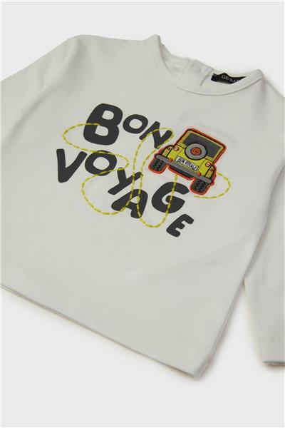 GB Baby Erkek Bebek Beyaz T-Shirt