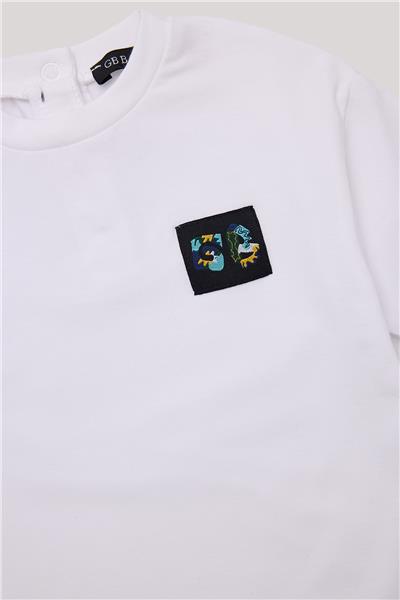GB Baby Erkek Bebek Beyaz T-Shirt