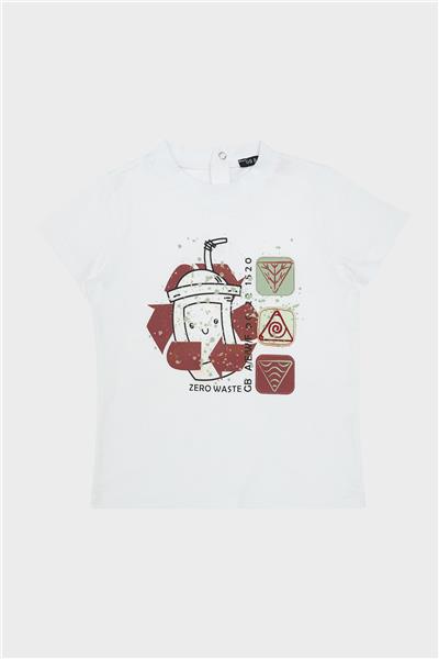 GB Baby Erkek Bebek Beyaz T-Shirt