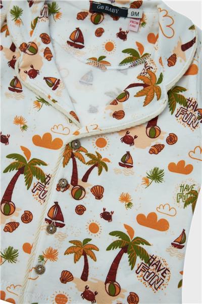 GB Baby Erkek Bebek Desenli Pijama Takım