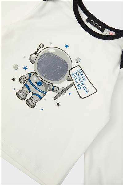 GB Baby Erkek Bebek Desenli Pijama Takımı